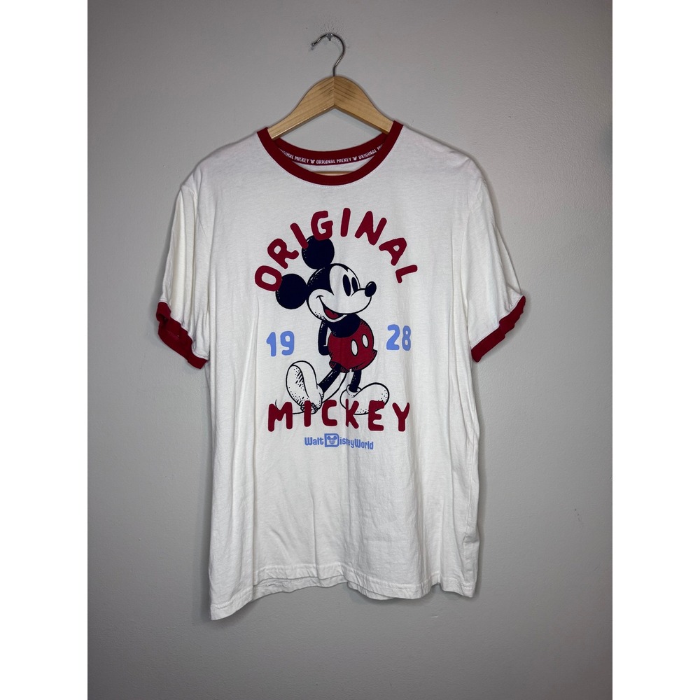 Disney Original Mickey Mouse Ringer Tee Walt Disney World Large